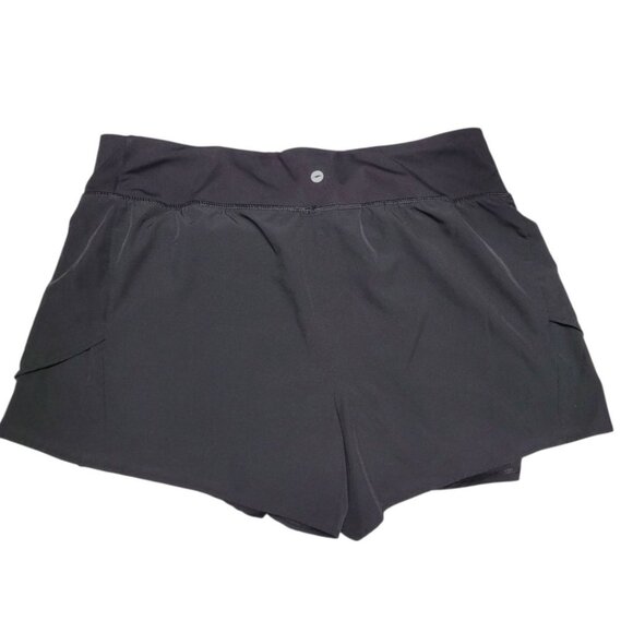 Avia Shorts Athletic Black Performance Luxury Womens Large Light Run Exercise - Picture 2 of 6